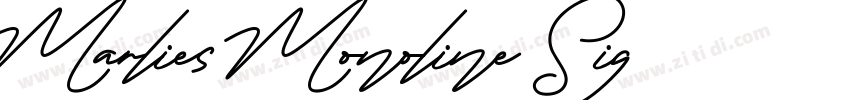 Marlies Monoline Sig字体转换